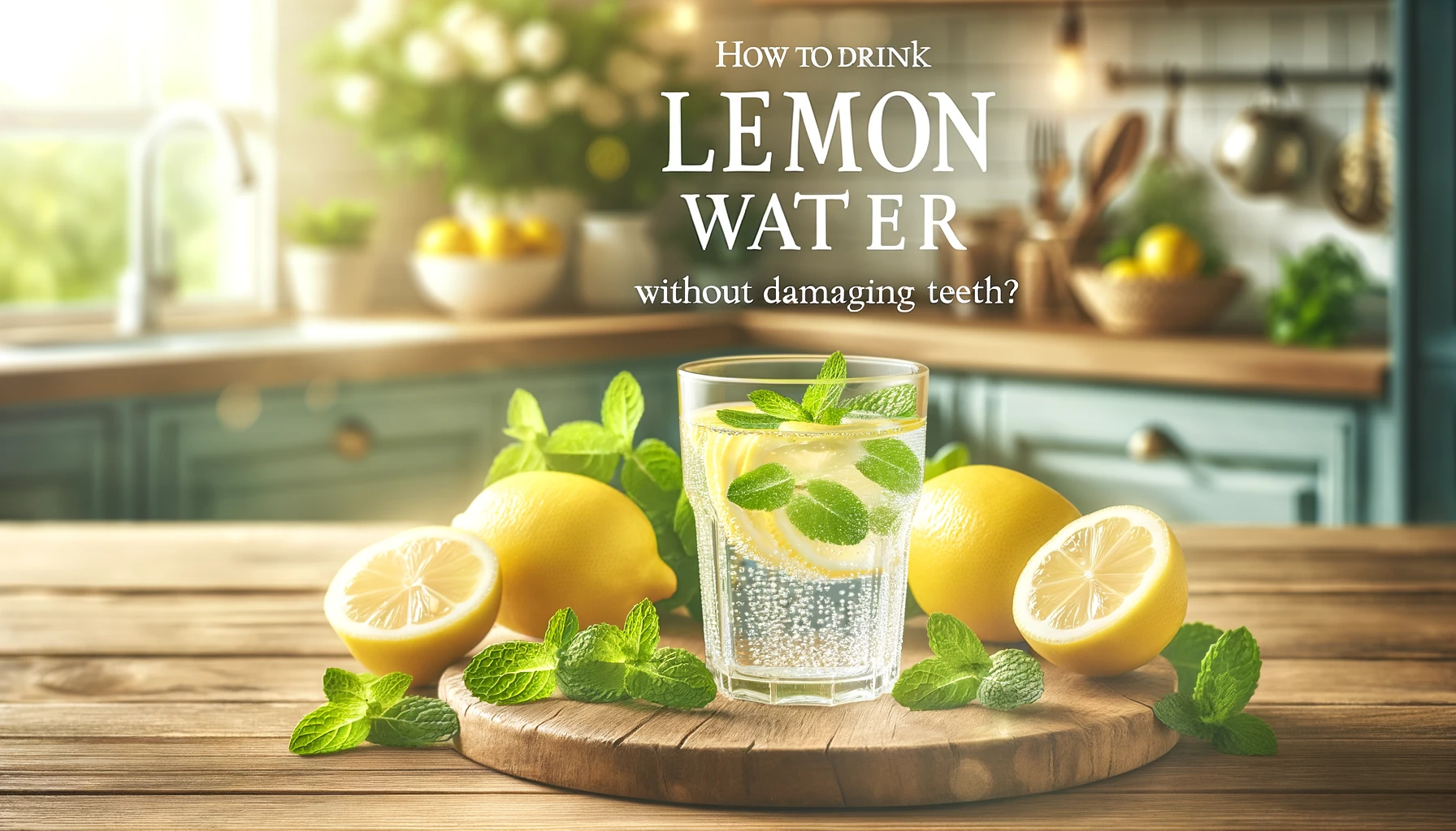 Featured image of an article on How to Drink Lemon Water without Damaging Teeth